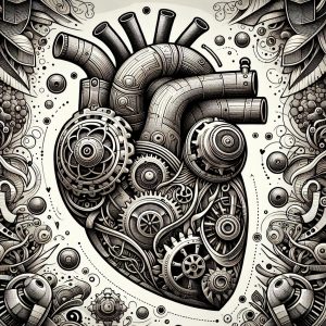 Biomechanical Heart Tattoo Generator