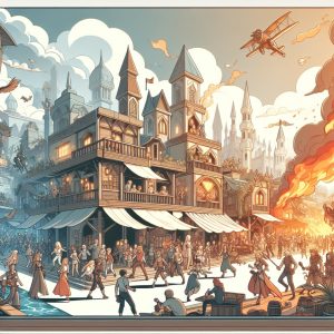 Cartoon Adventure Scene Generator