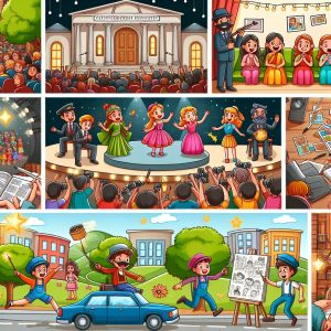 Cartoon Drama Scene Generator