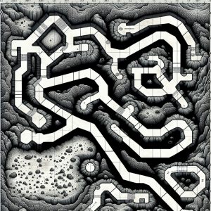 Cave Map Illustration Generator