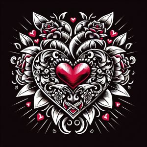 Chicano Heart Tattoo Generator