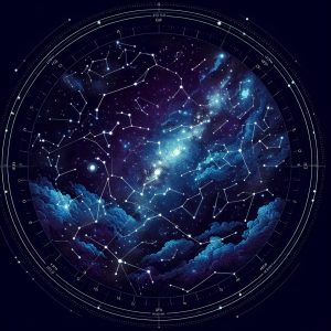 Constellation Map Illustration Generator