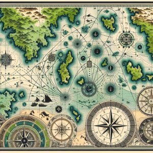 Maritime Map Illustration Generator