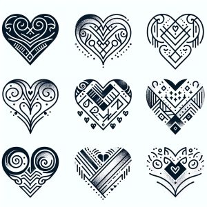 Minimalist Heart Tattoo Generator