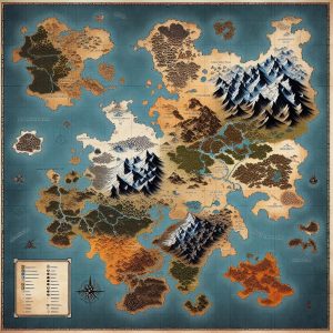 Ocean Map Illustration Generator