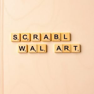 Scrabble Name Wall Art Generator